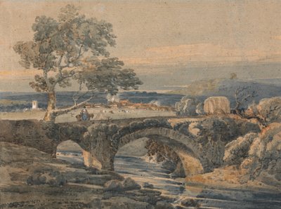 Le vieux pont dans le Devon - Thomas Girtin